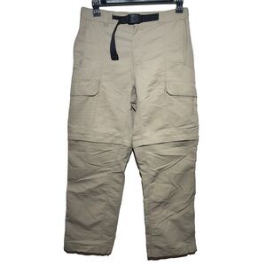 The North Face Men’s Zip Off Convertible Cargo Hiking Pants Khaki M (EUC)